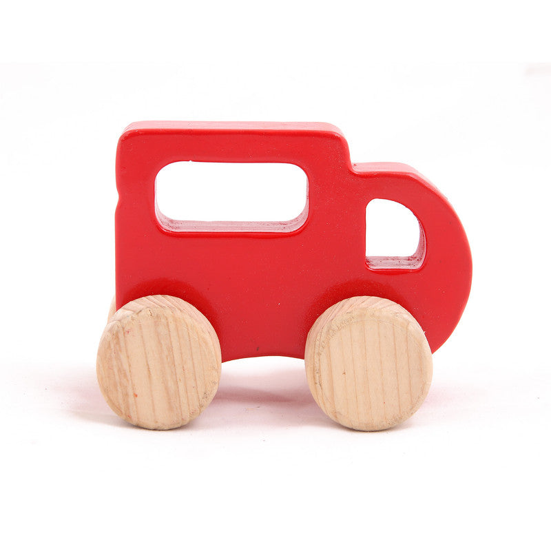 Wooden Emergency Toy Vehicle Set