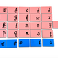 English Cursive Letter Tracing Sandpaper