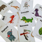 Flashcards 5 Combo (Pack of  Animals, Fruits, Vegetables, Professions, Space)