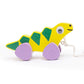 Wooden Yellow Iguana Pull Along Toy