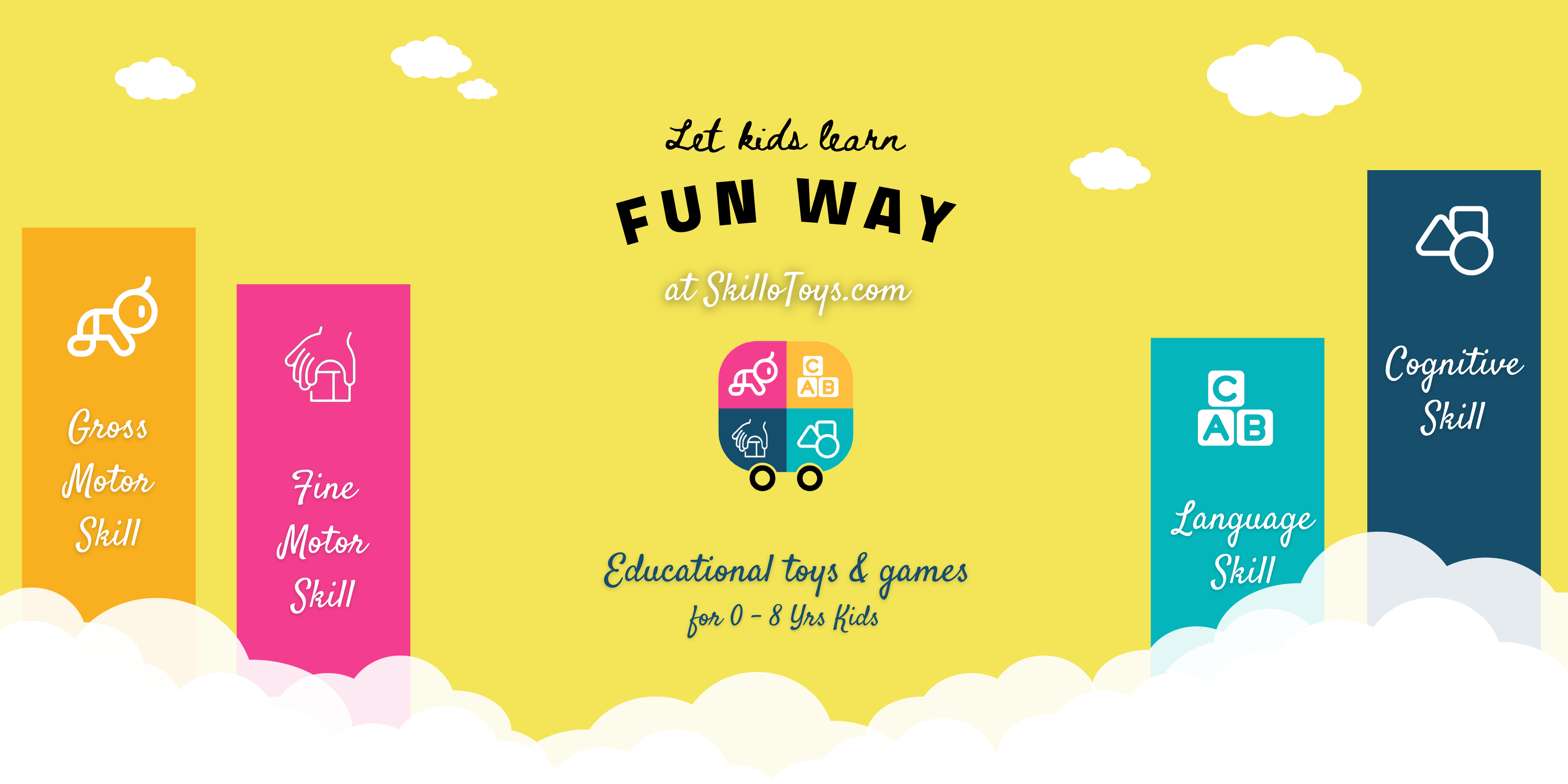 Let Kids Learn Fun Way - Shop Online In India - SkilloToys.com