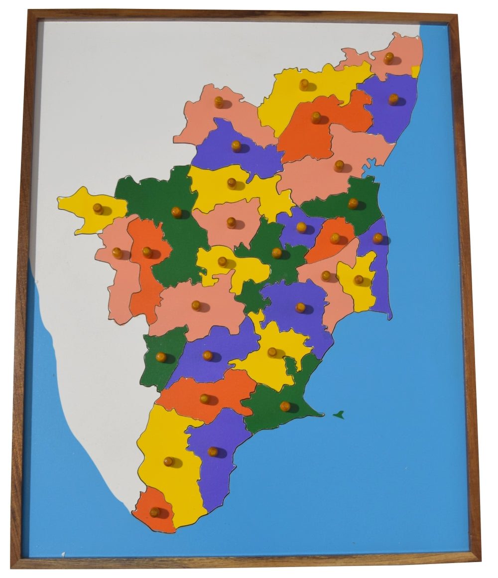 Mapology of Tamil Nadu Map learning Board