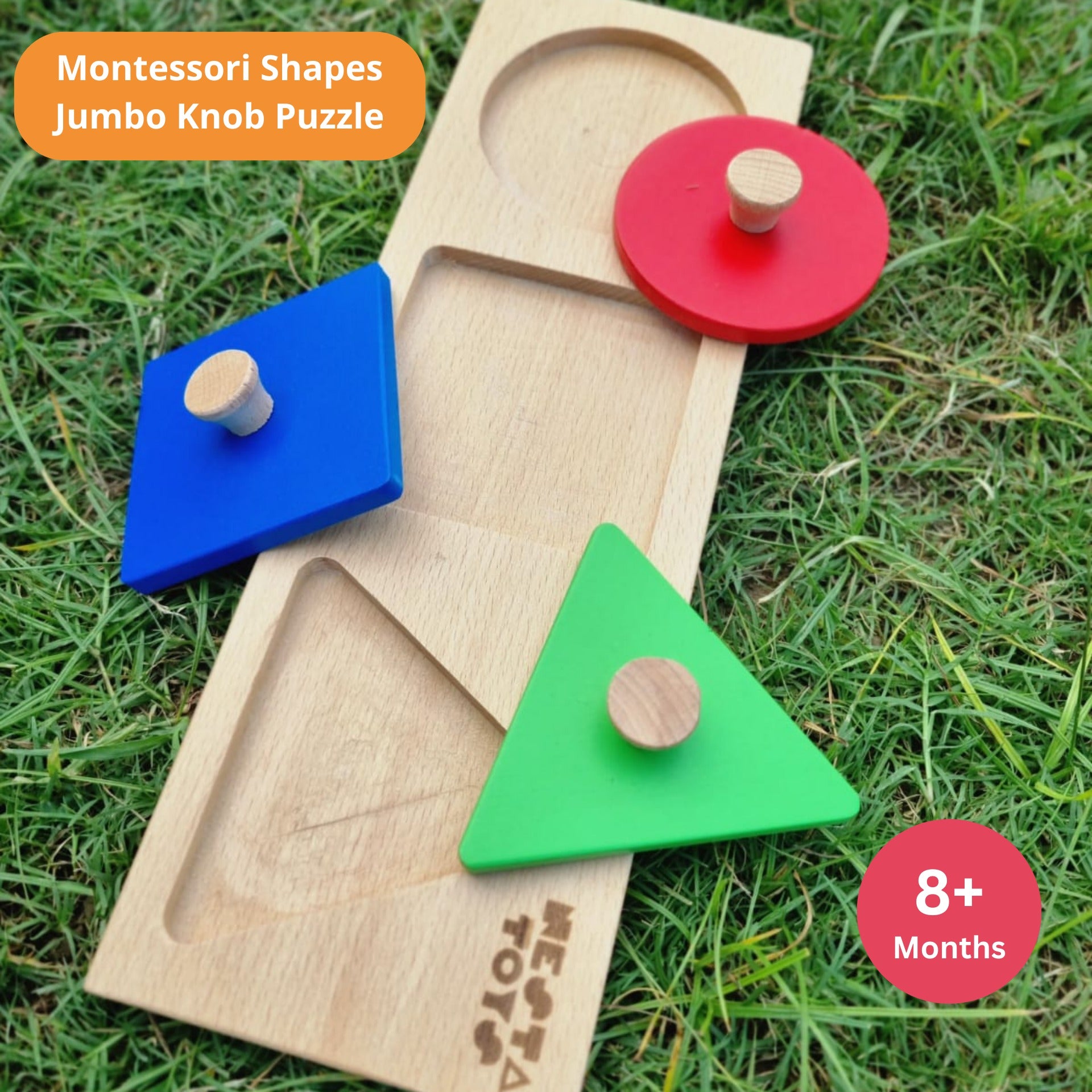Montessori Math Shapes & Circle Seriation Puzzle - Different Shapes