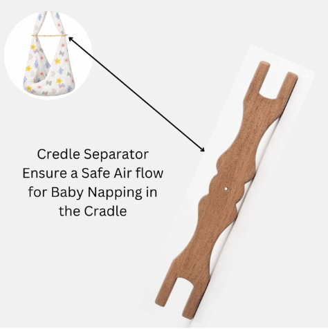 Neem Wood Cradle Separator Stick for Thottil - New Borns