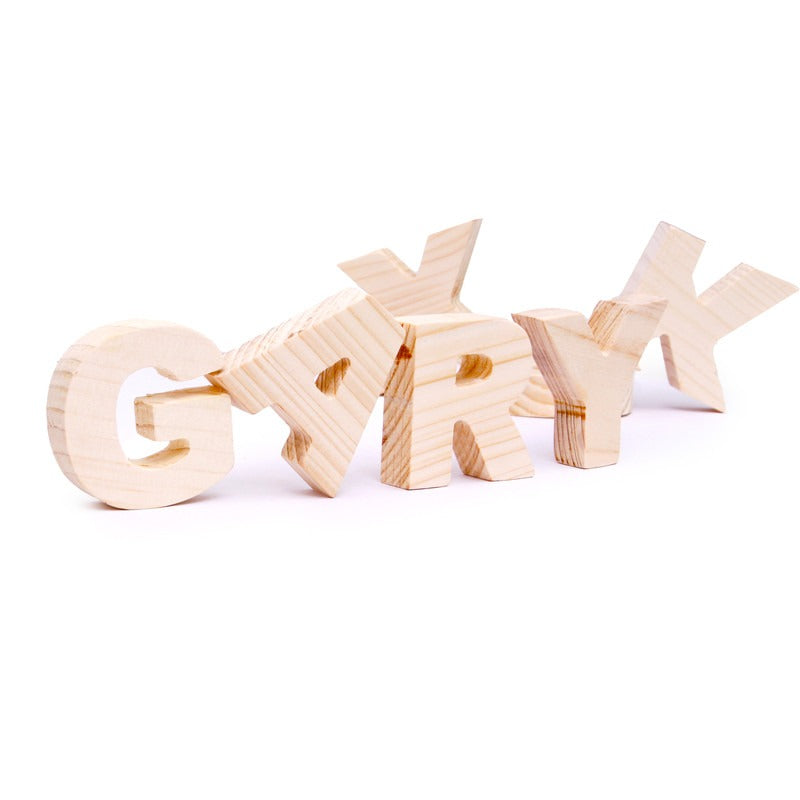 Wooden Alphabets Uppercase Letters