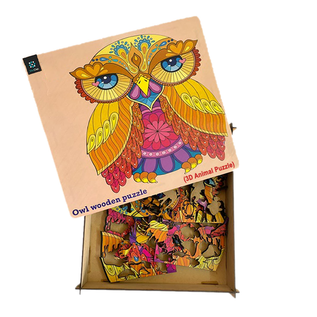 Owl  Wooden Magic Puzzle - 136 Pcs