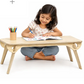 Premium Wooden Study Table for Kids  (Natural Wood Finish)