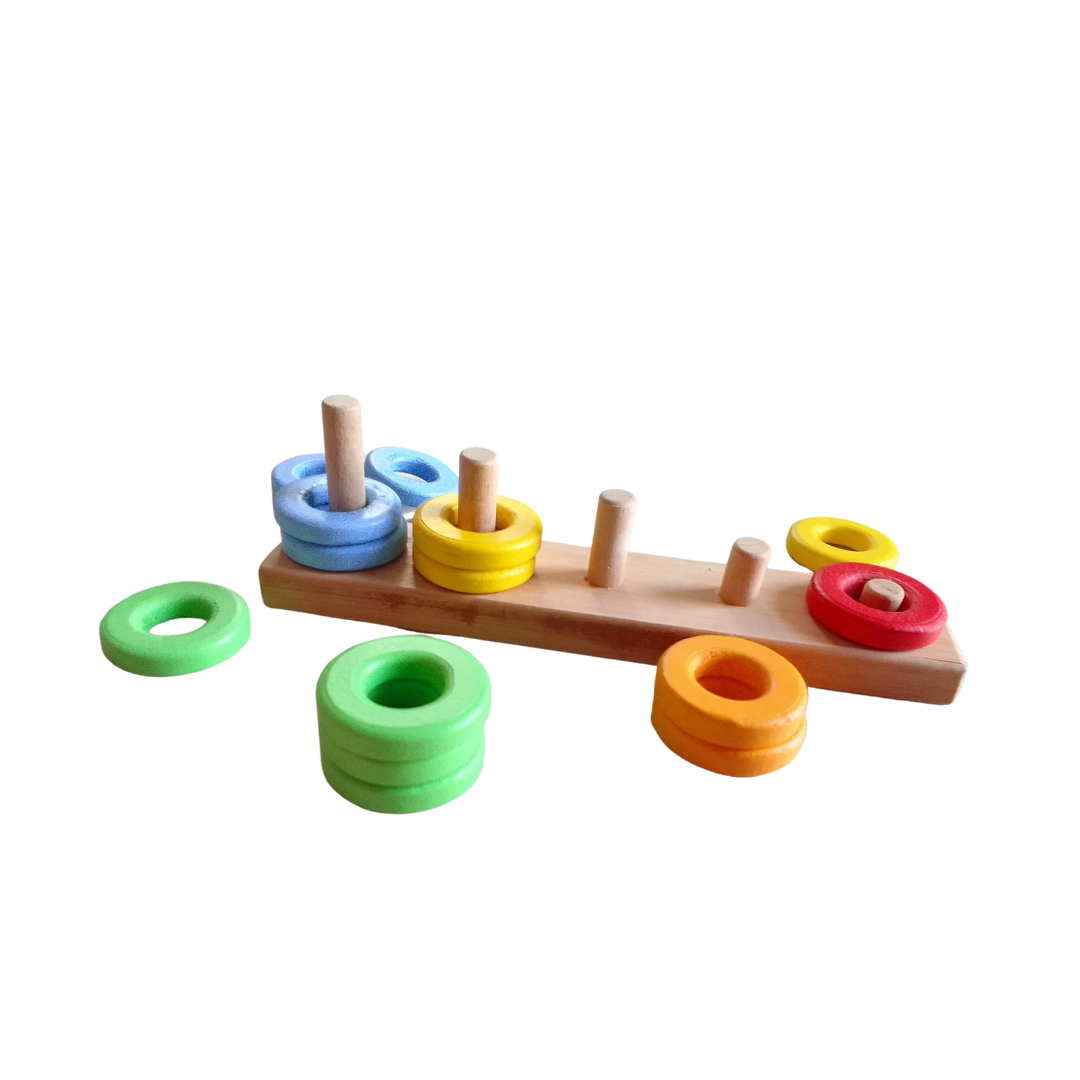 Wooden Ring Stacker Toy