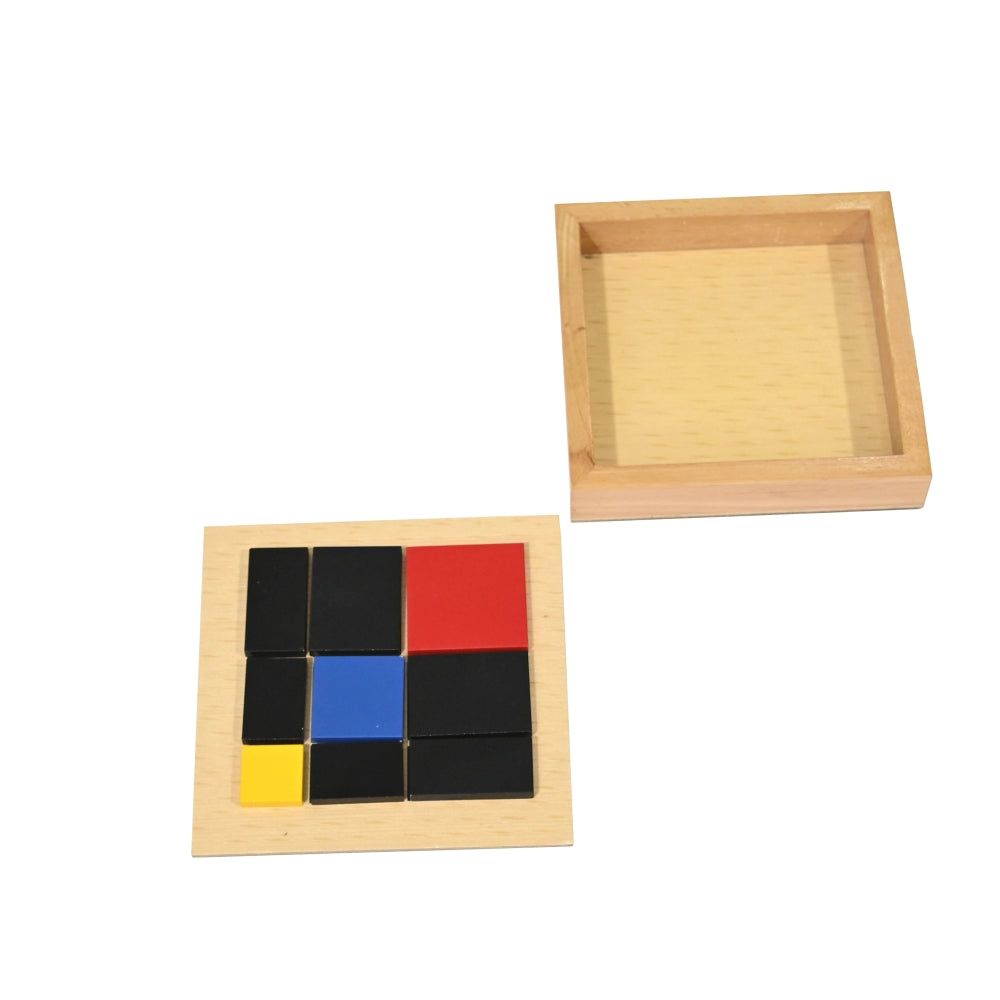 Montessori Trinomial Squares Learning Box