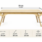 Premium Wooden Study Table for Kids  (Natural Wood Finish)