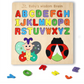 Wooden - Alphabet With Insect Puzzle Board