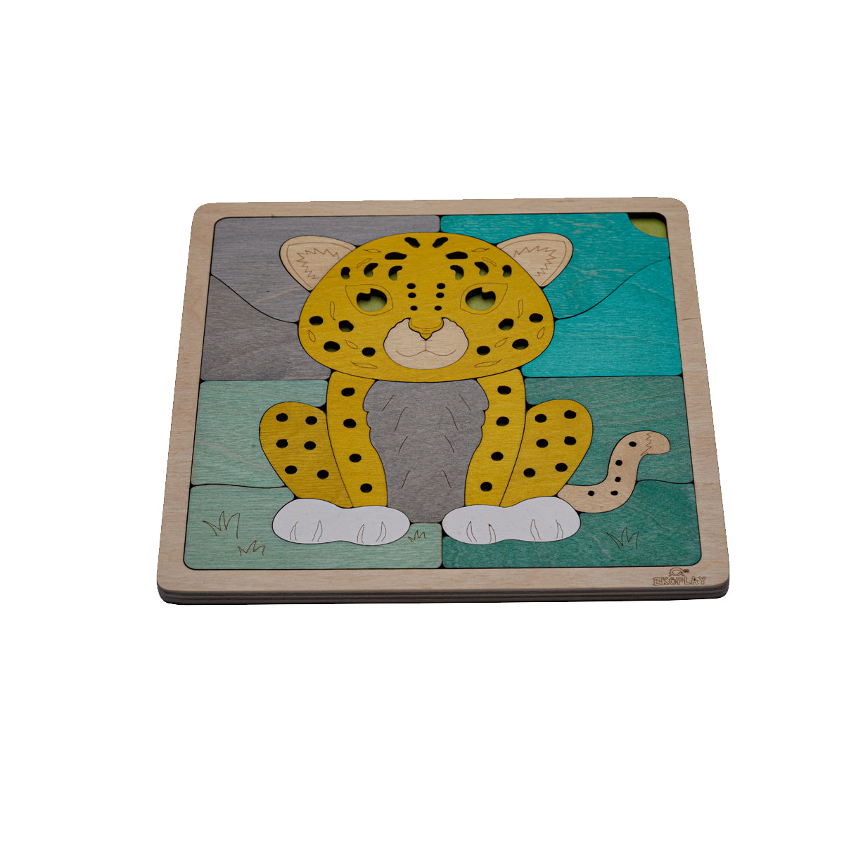 Wooden Amur Leopard Puzzle