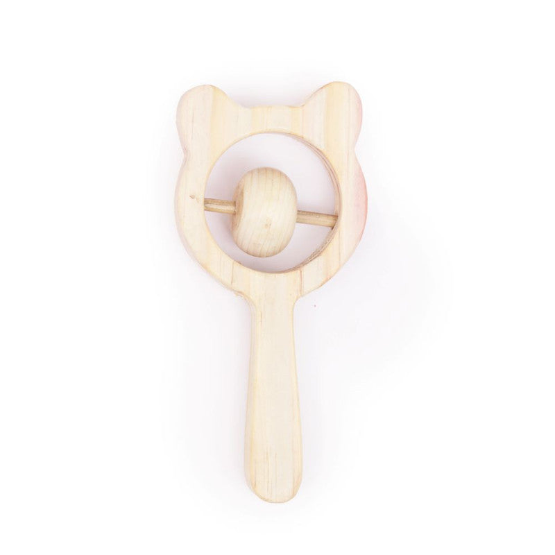 Wooden Bear Rattle for Babies