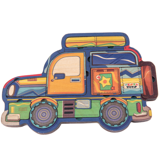 Wooden Car Puzzle for Kids