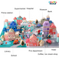 Wooden City Building Blocks  - 115 Pieces