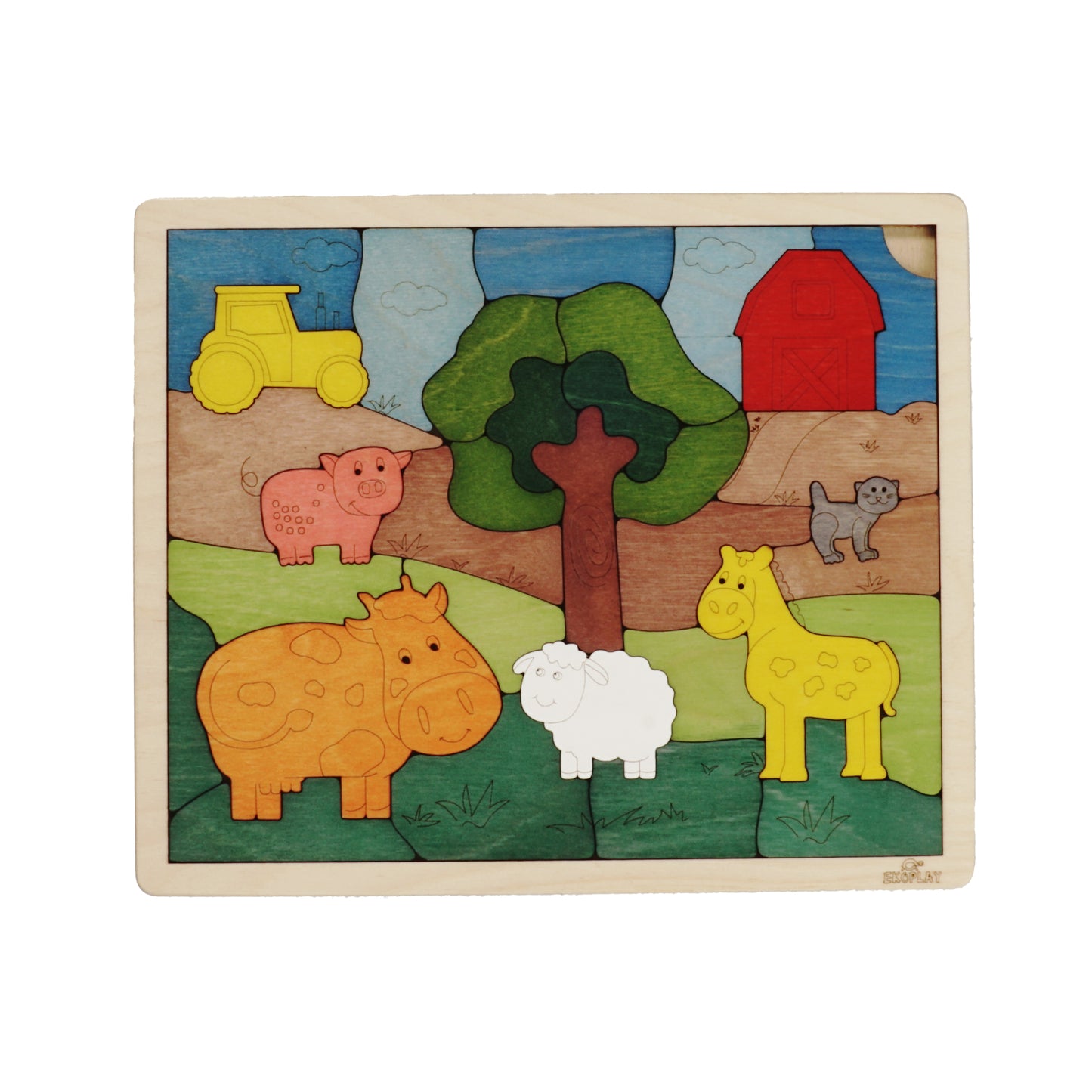 Wooden Down on the Farm Puzzle