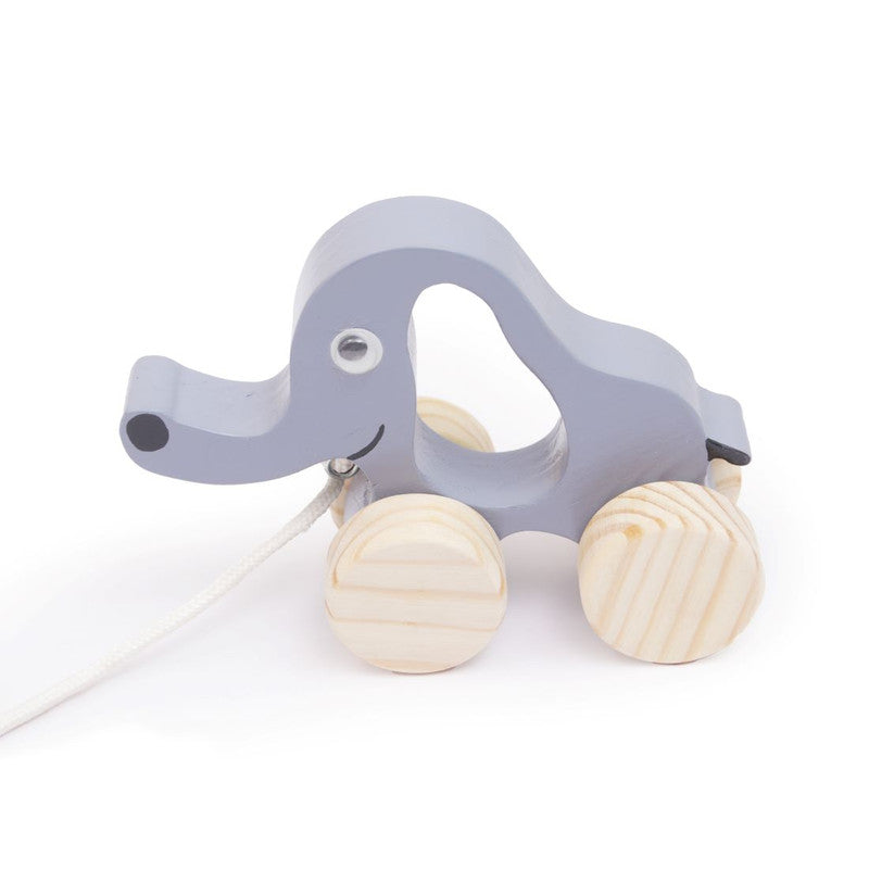 Wooden Elephant Pull Along Toy