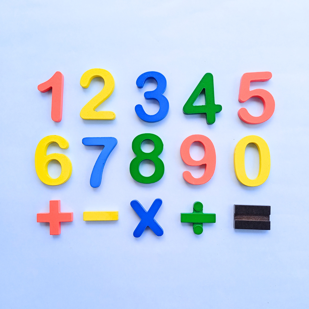 Buy Wooden English Numbers And Math Signs - SkilloToys.com