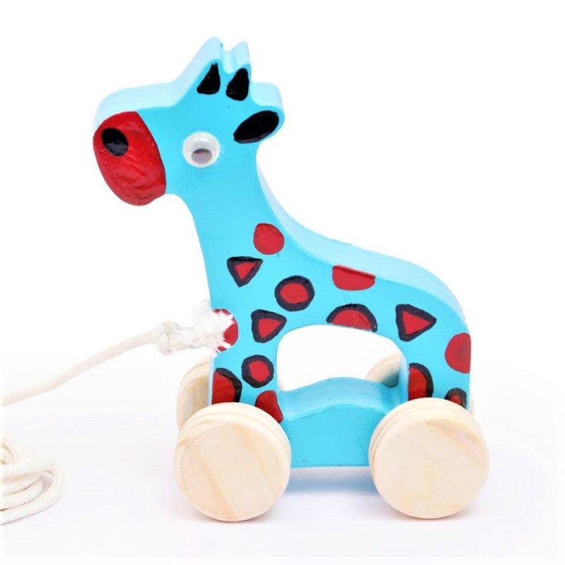 Wooden Giraffe Pull Along Toy