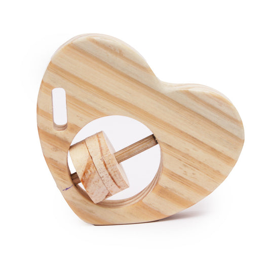 Wooden Heart Rattle