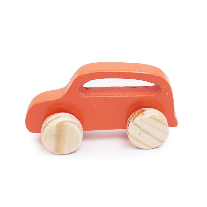 Wooden Large Push Toy Taxi
