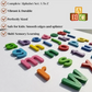 Wooden Lower Case English Alphabet Set Multicolor a-z Letters for Kids