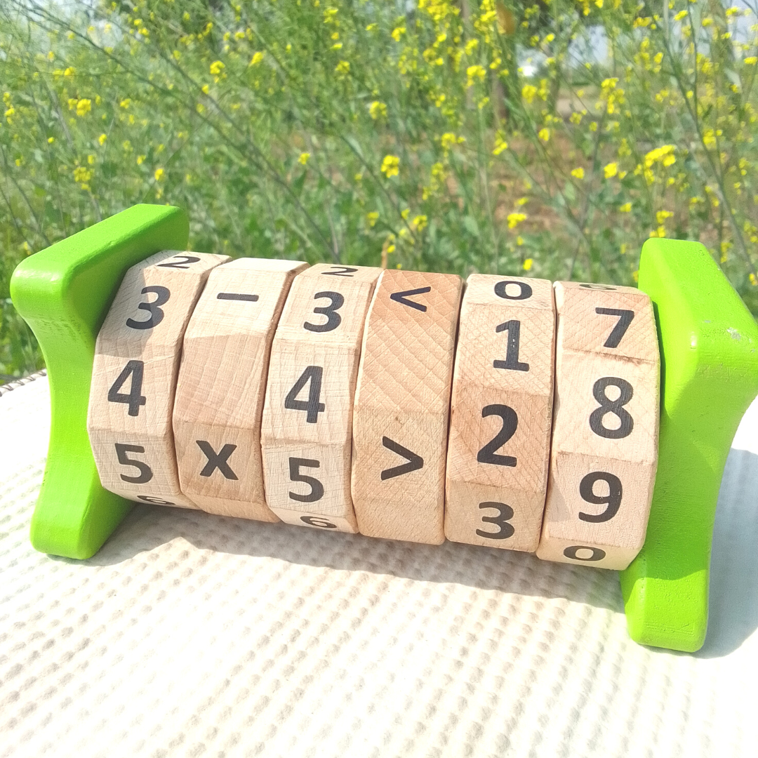 Kid Math Rotationg Wheel Set Buy Wooden Math Wheel Toy - SkilloToys.com