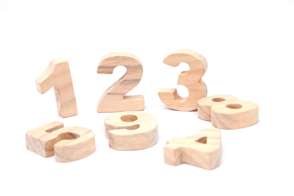 Wooden Numbers Stacking Toy - 11 Pieces