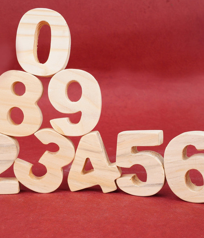 Wooden Numbers Stacking Toy - Medium