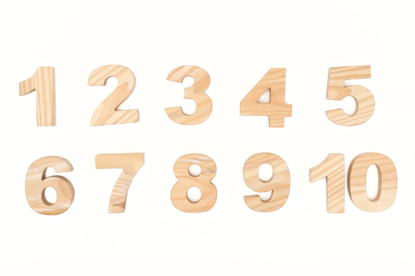 Wooden Numbers Stacking Toy - Medium
