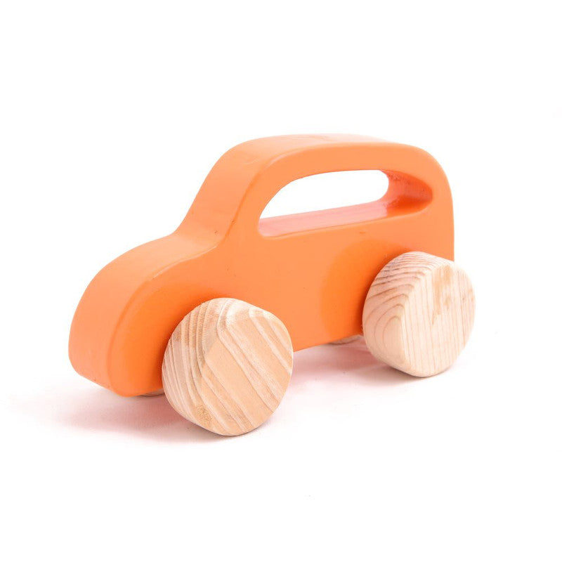Wooden Push Toy Taxi, Car, Van and Truck - Set of 4 Pieces