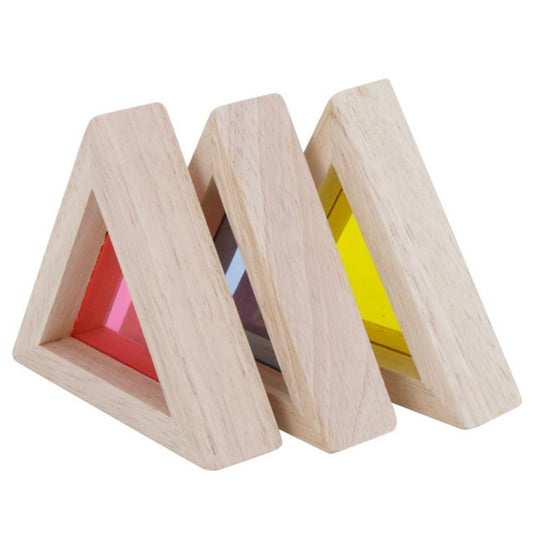Wooden Rainbow Blocks Set for Kids (24 Pcs)