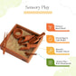 Beech Wood Sensory Toy - Set of 6 Pcs