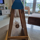 Wooden Tabletop Easel with 3-in-1  Blackboard, Whiteboard, Paper Roll, & Accessories