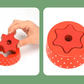 Educational sorting and stacking toy displaying all its components for play