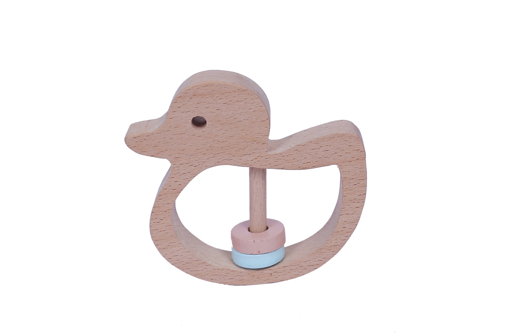 Buy Wooden Duck Shaped Rattle for Babies - SkilloToys.com