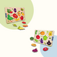 Kids playing with a SkilloToys wooden learning puzzle, developing fine motor skills