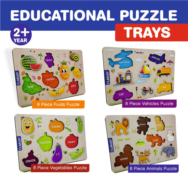 Close-up of SkilloToys wooden educational board with number and shape pegs for toddlers