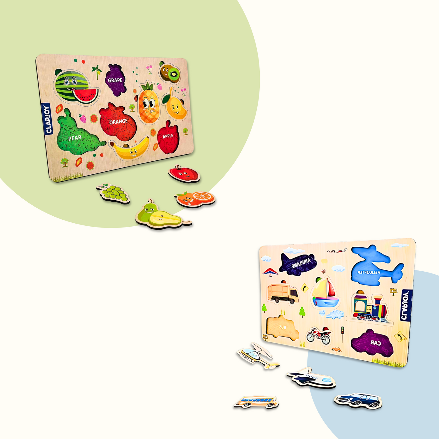 SkilloToys educational board displaying letters and animals, ideal for early learning