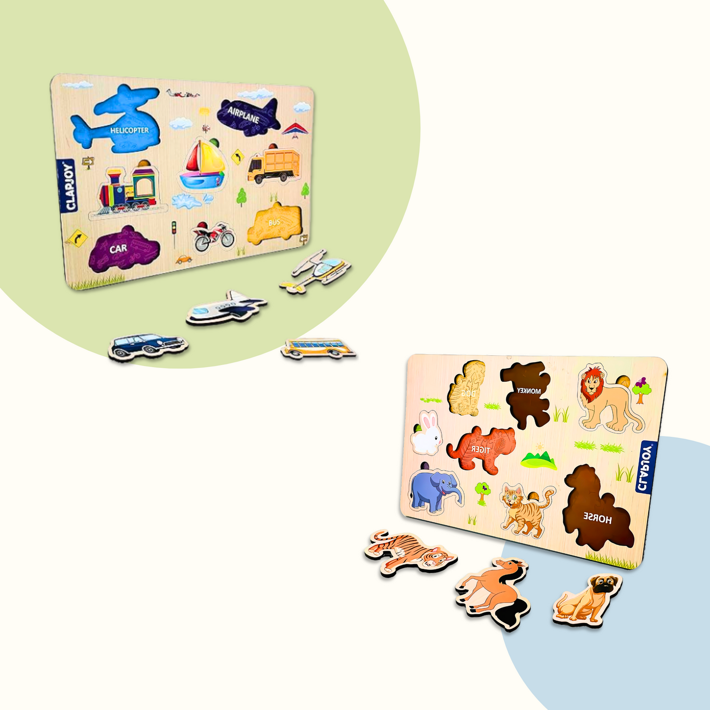 Child sorting wooden shapes into an educational board, enhancing cognitive skills