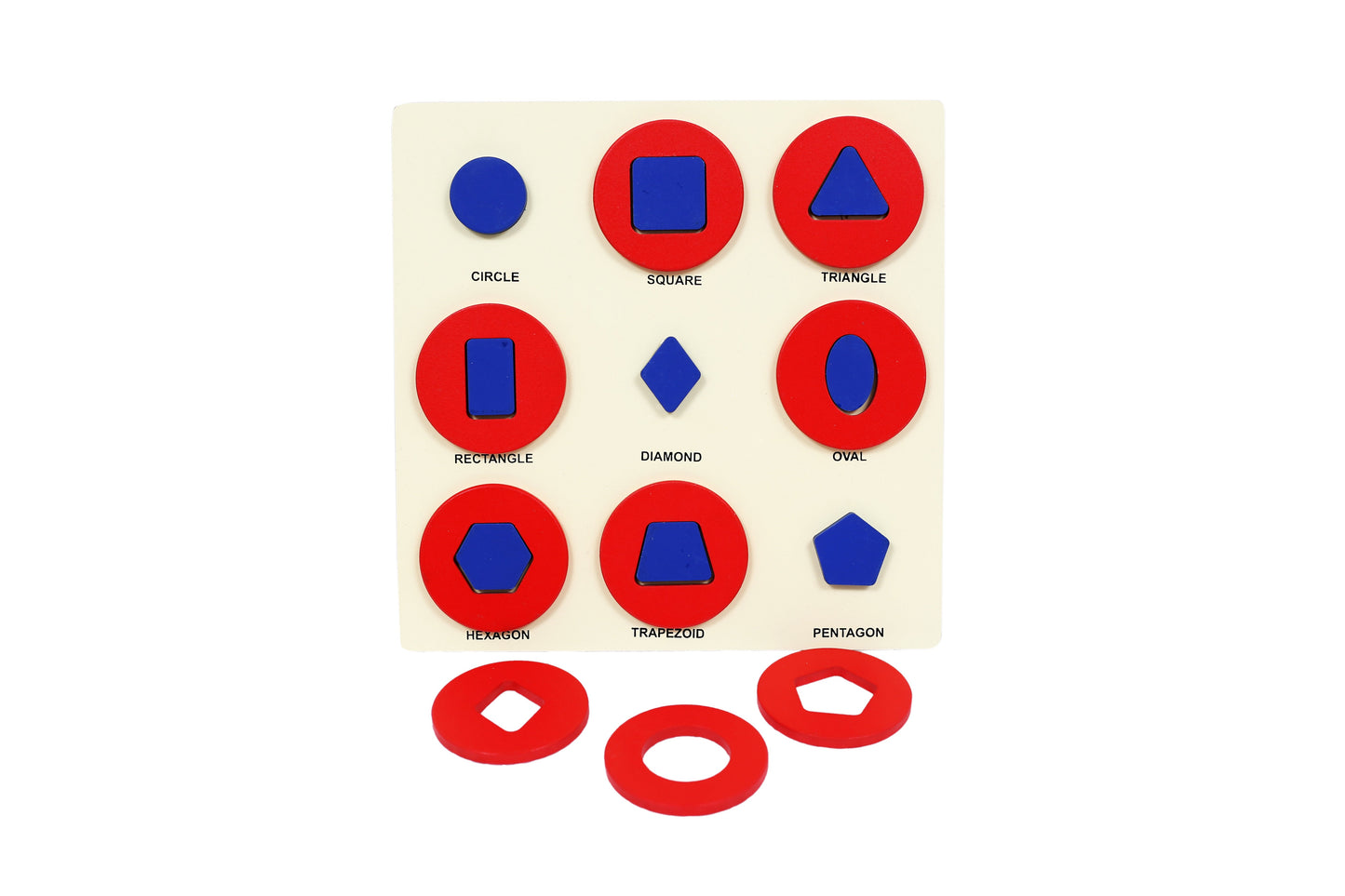 Buy Wooden Picture Educational Board for Kids - Shape Puzzle - SkilloToys.com