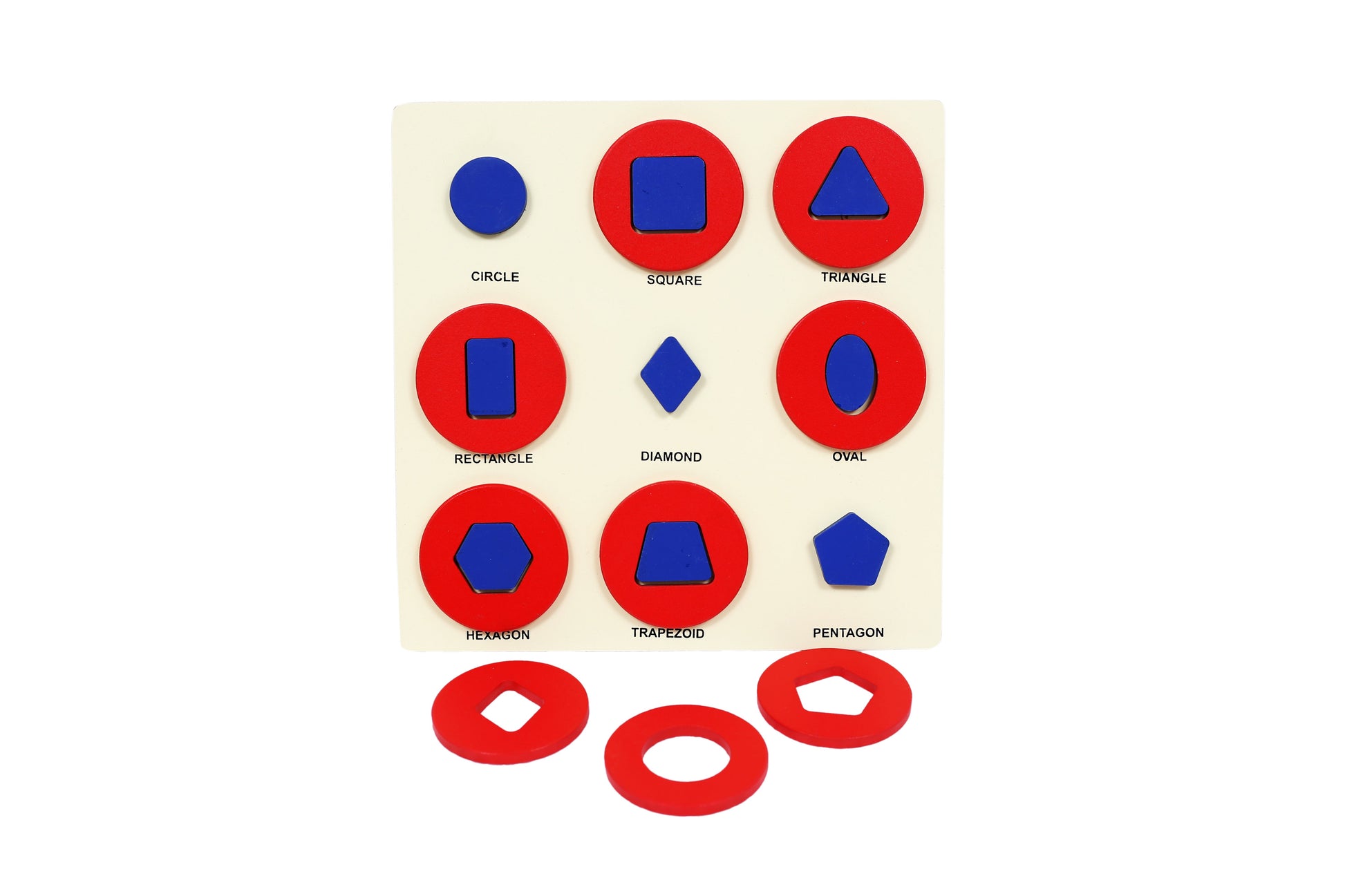 Buy Wooden Picture Educational Board for Kids - Shape Puzzle - SkilloToys.com