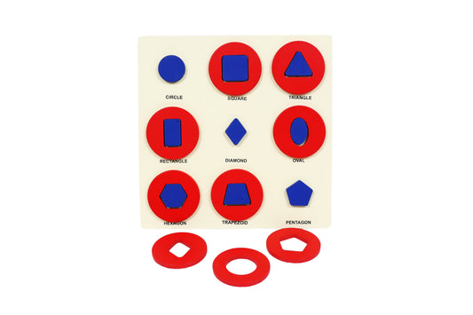 Buy Wooden Picture Educational Board for Kids - Shape Puzzle - SkilloToys.com