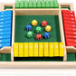 Wooden Shut The Box board game for kids, displaying numbers 1-10