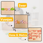 Educational toy for learning Telugu letters, crafted from smooth, child-safe wood.