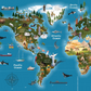 World Map Jigsaw Puzzle  - (108 Jumbo Pieces)