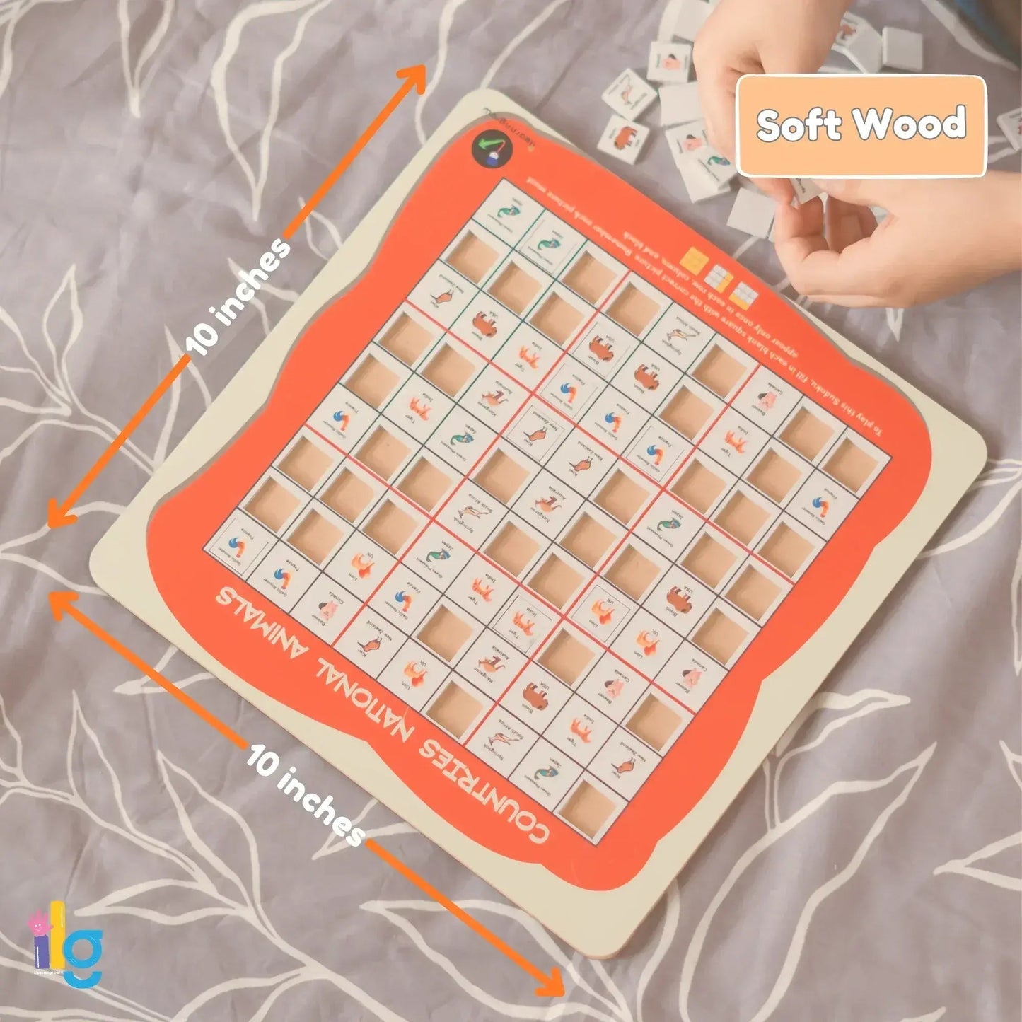 countries national animal sudoku kids logic puzzle - product view 4