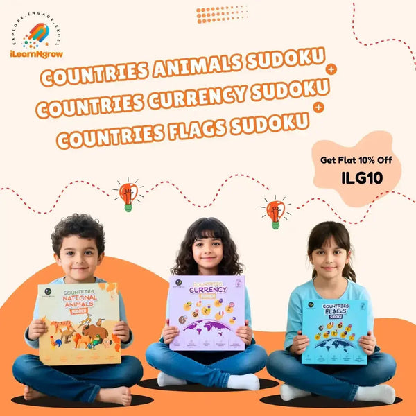 countries sudoku combo kids geography puzzles - main product image
