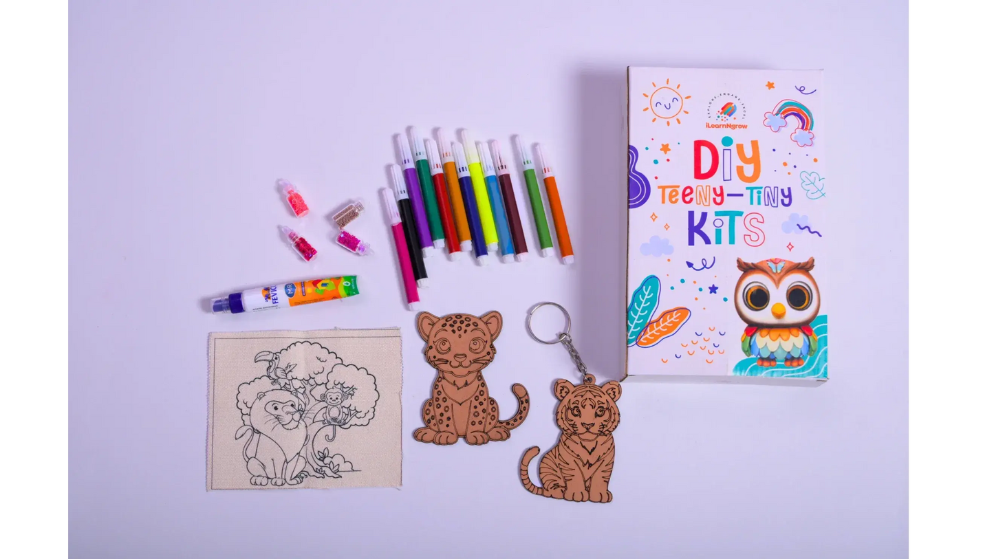 diy animal painting kit 3 in 1 kids craft set - product view 2