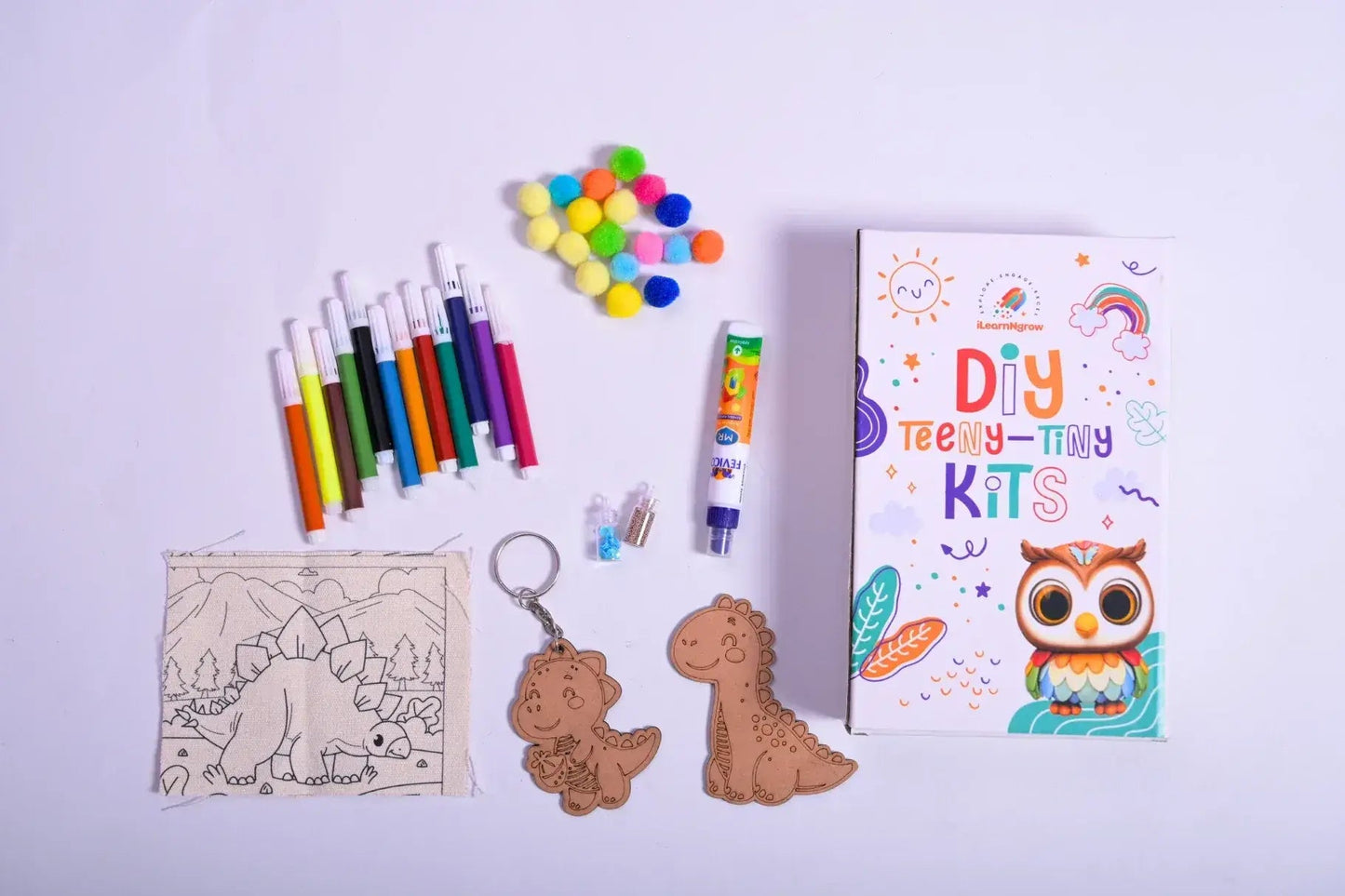 diy dino painting kit 3 in 1 craft set - product view 3